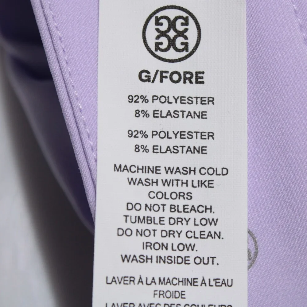 G/Fore NWT Bermuda Golf Shorts Size 34 US in Aura Purple Polyester Blend